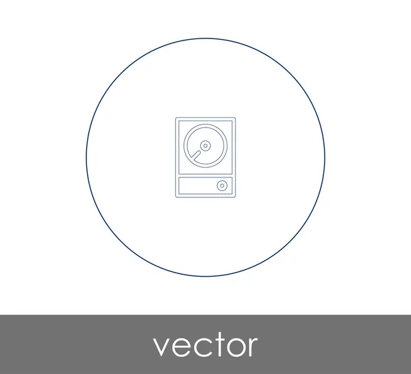 Diseño Ilustración Vectorial Del Icono Del Disco Duro — Archivo Imágenes Vectoriales