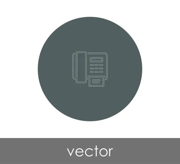 Icono Máquina Fax Para Diseño Web Aplicaciones Ilustración Vectorial — Vector de stock