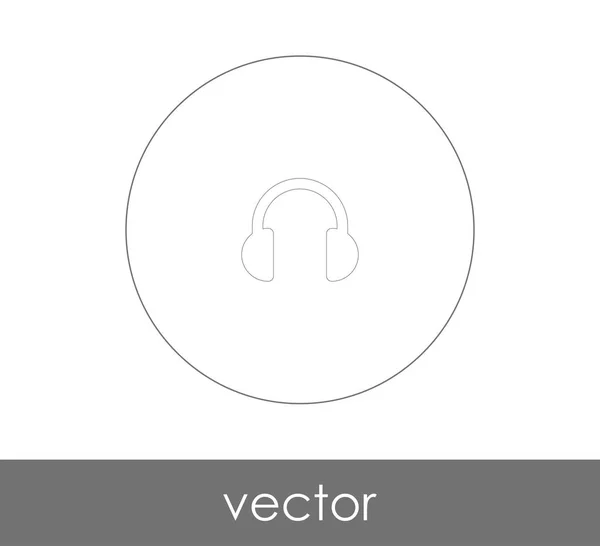 Headset Symbol Für Call Center Audio Kopfhörer Symbol Vektorillustration — Stockvektor