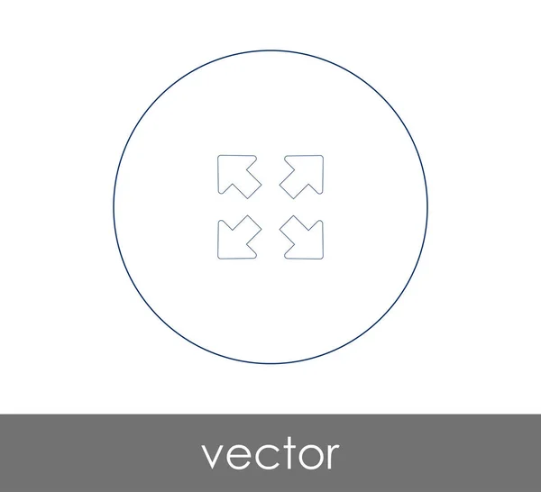 Ícone de tela cheia — Vetor de Stock