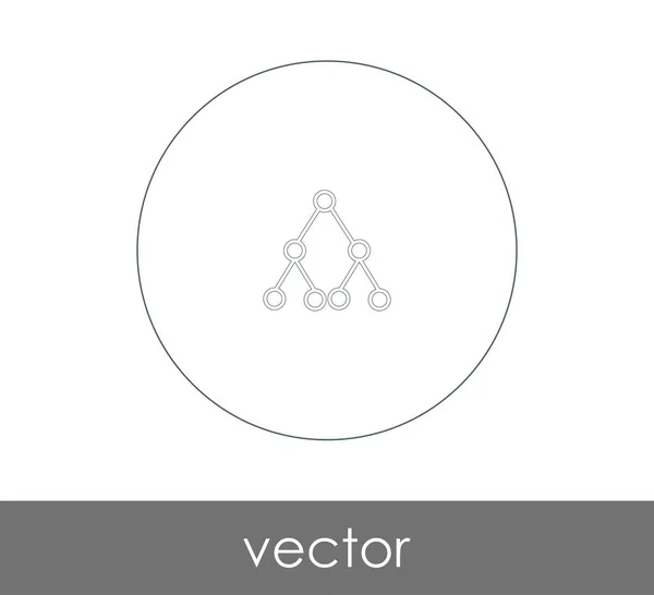 Desenho Ilustração Vetorial Ícone Hierarquia — Vetor de Stock