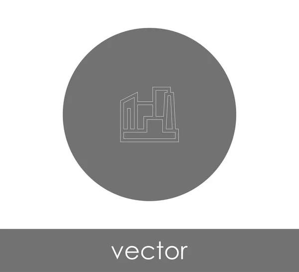 Vektorillustration Des Fabriksymbols Für Webdesign Und Anwendungen — Stockvektor