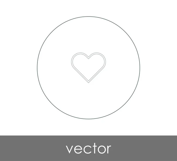 Herz Web Icon Vektorillustration — Stockvektor