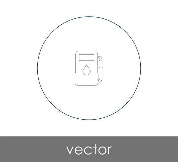 Gas pump circle icon — Stock Vector