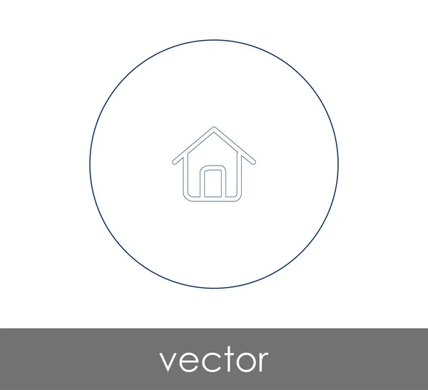 ホームアイコンのベクトルイラストデザイン — ストックベクタ