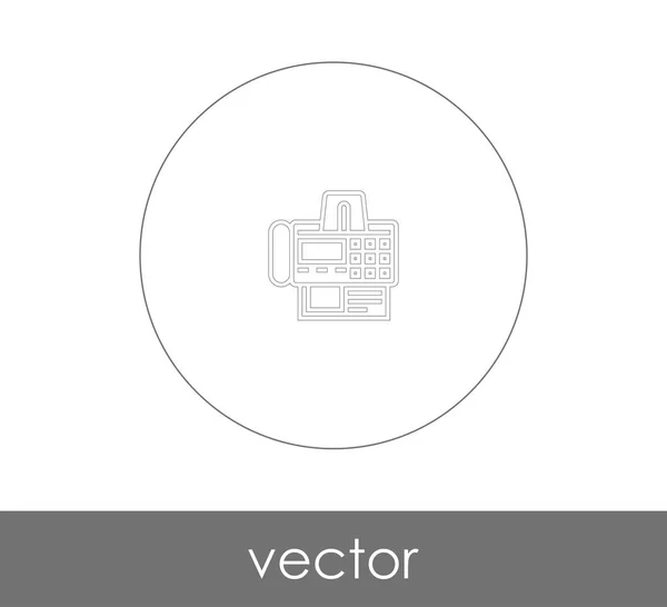 Fax Machine Symbool Voor Webdesign Applicaties — Stockvector