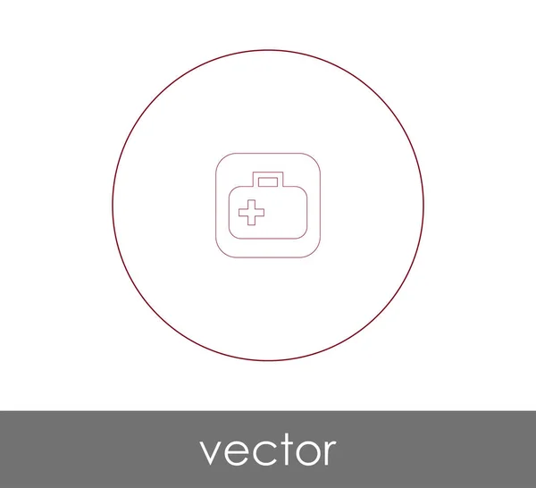 Vektor Illustration Design Des Verbandskasten Symbols — Stockvektor