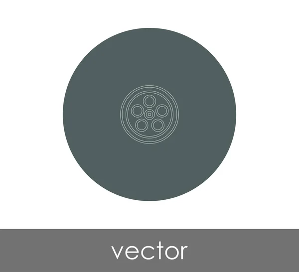 Иконка Фильма Веб Дизайна Приложений Векторная Иллюстрация — стоковый вектор