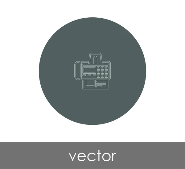 Fax Machine Icon Web Design Applications Vector Illustration — Stock Vector
