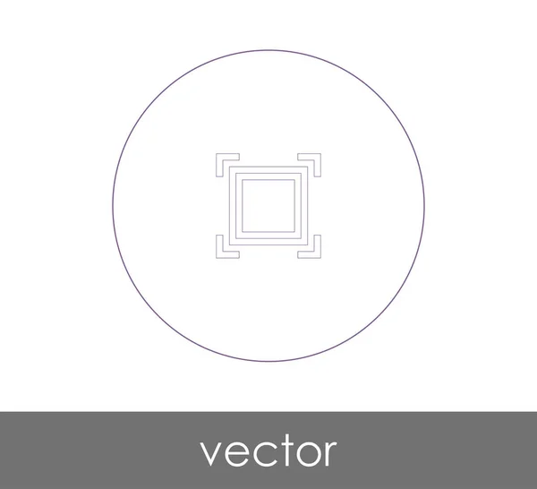 Icono de enfoque de cámara — Vector de stock