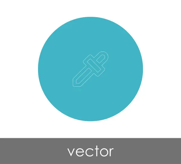 Pipette Web-Symbol — Stockvektor