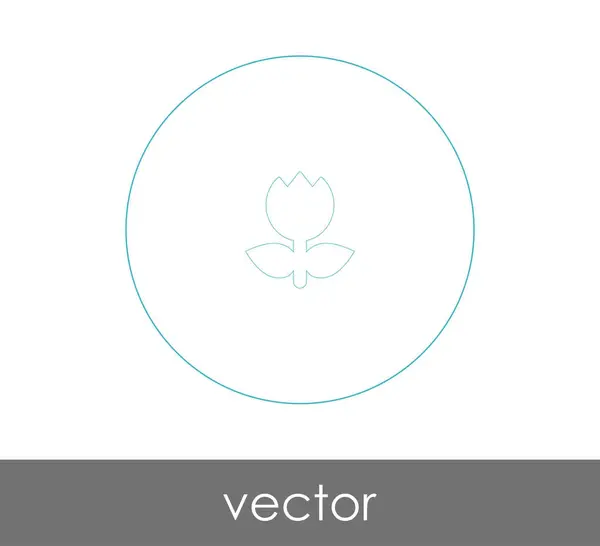 Ícone Flor Para Web Design Aplicações — Vetor de Stock