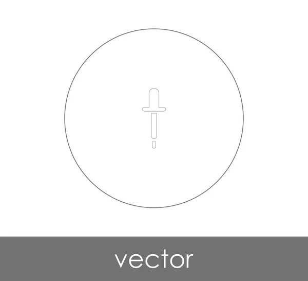 Pipette Web-Symbol — Stockvektor