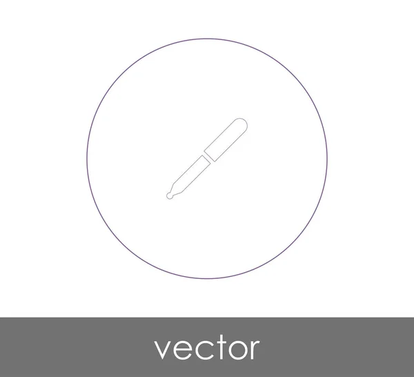 Pipette Web-Symbol — Stockvektor