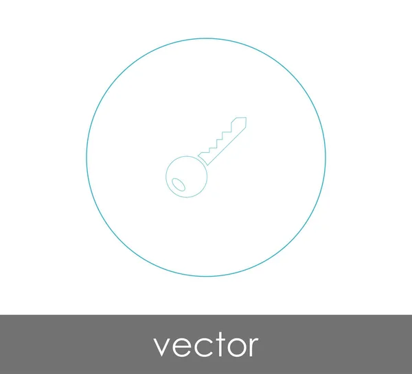 Icône Clé Illustration Vectorielle — Image vectorielle