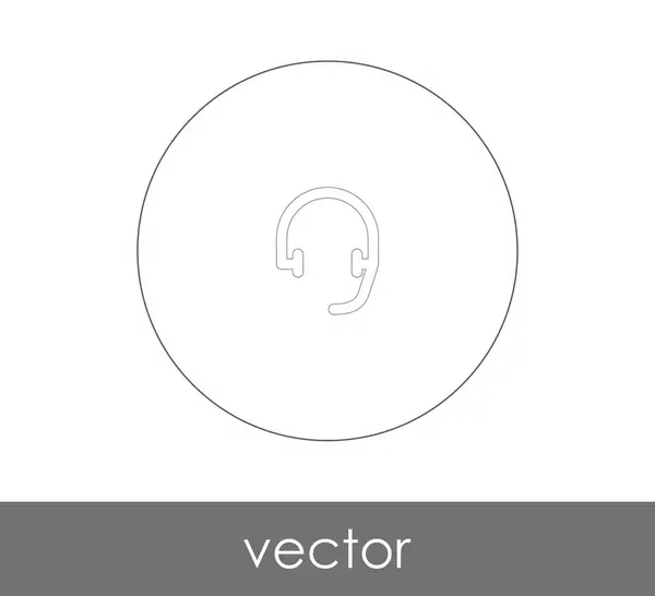 Vektor Illustration Design Des Kopfhörer Symbols — Stockvektor