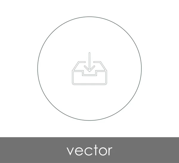 Ilustrace Vektoru Ikon Archivu — Stockový vektor