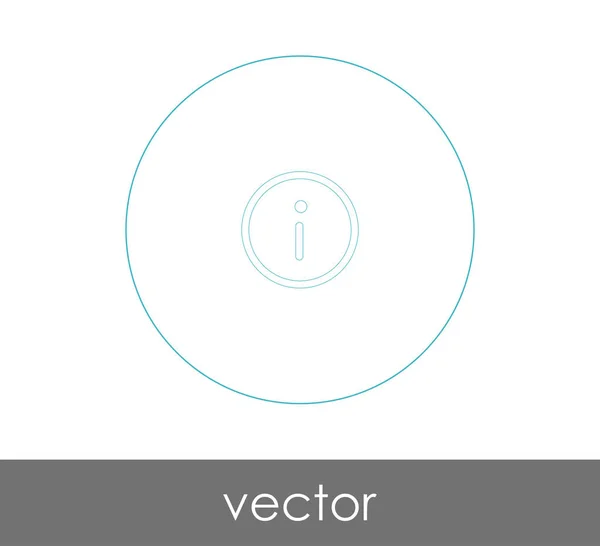 Signo de información icono — Vector de stock