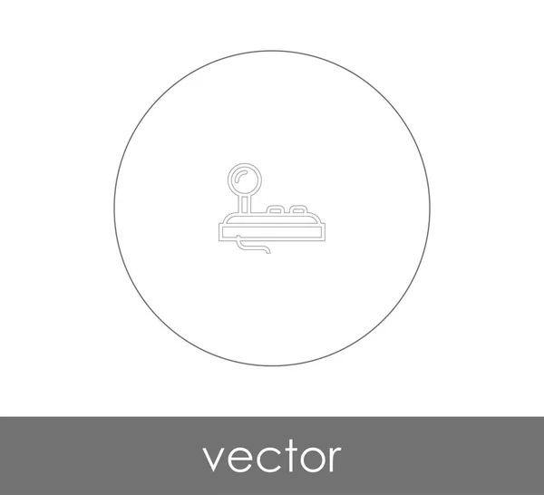 Steuerknüppel Symbol Vektor Illustration Logo — Stockvektor
