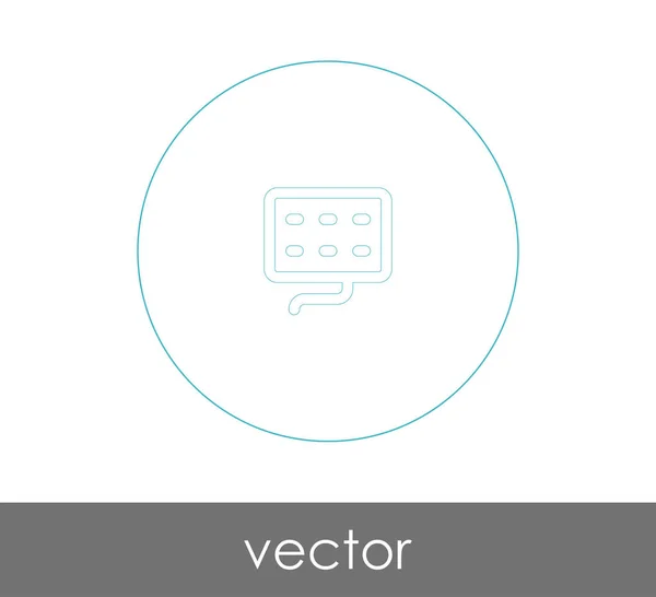 Icono Del Teclado Vector Ilustración — Archivo Imágenes Vectoriales