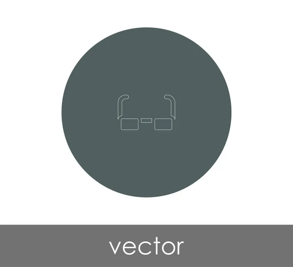Anteojos Icono Vector Ilustración — Archivo Imágenes Vectoriales