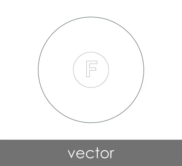 Fallar Grado Icono Vector Ilustración — Vector de stock