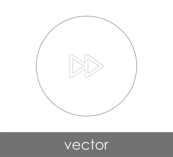 Icono Avance Rápido Para Diseño Web Aplicaciones Ilustración Vectorial — Vector de stock