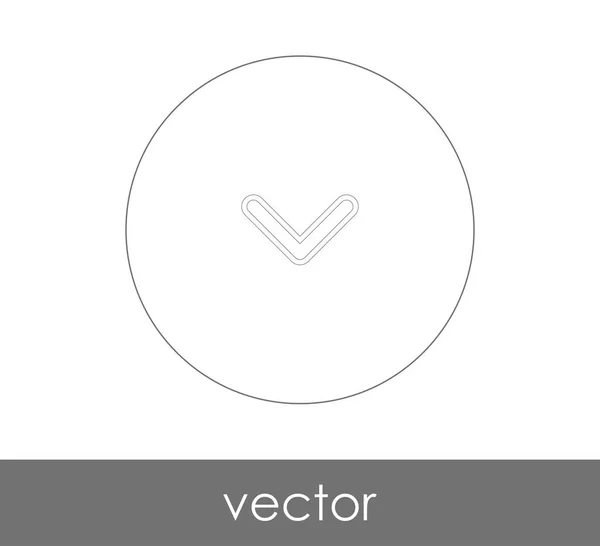 Ícone de marca de verificação — Vetor de Stock