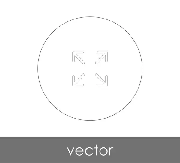 Ícone de tela cheia —  Vetores de Stock