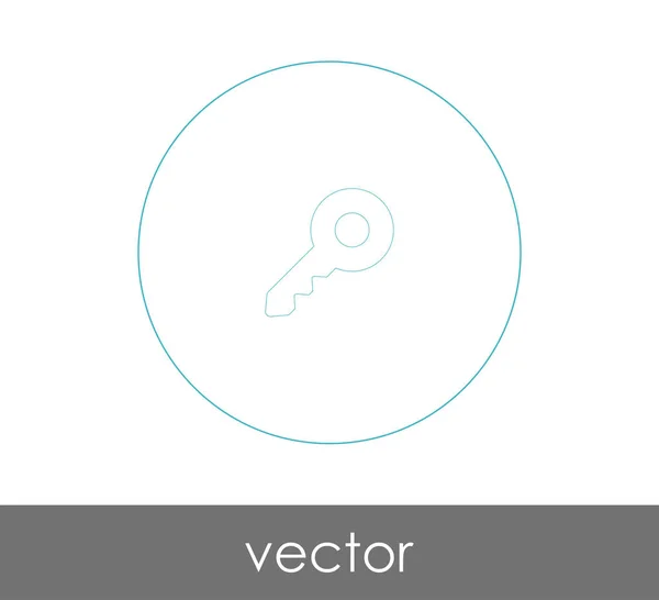 Schlüsselsymbol Vektor Illustration — Stockvektor