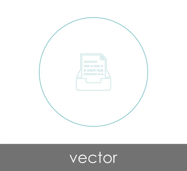 Archiv Symbol Vektor Illustration — Stockvektor