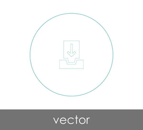 Logo Arhivă Pictogramă Vector Ilustrare — Vector de stoc