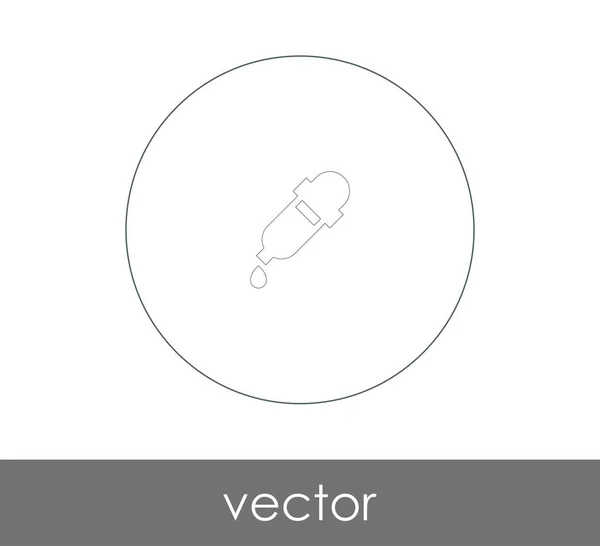 Pipette Web-Symbol — Stockvektor