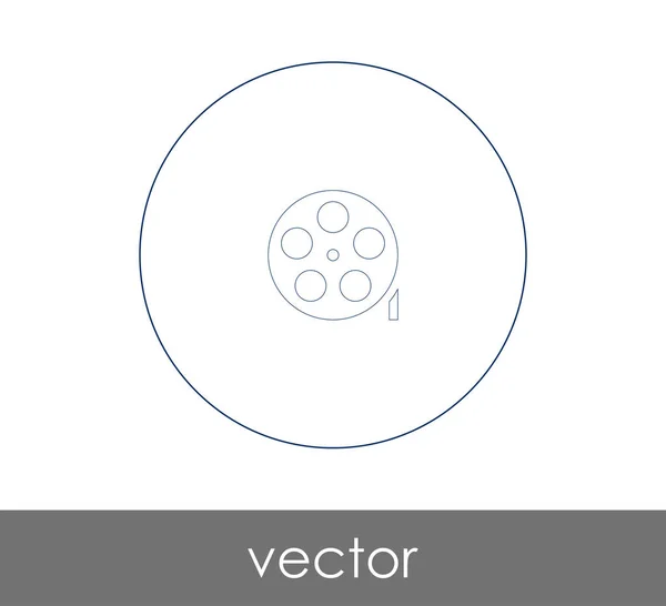 Illustrazione Vettoriale Dell Icona Video — Vettoriale Stock