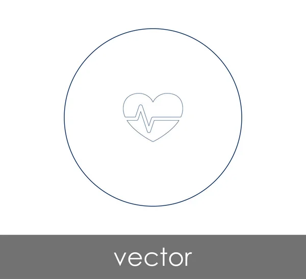 Heart Web Icon Vector Illustration — Stock Vector