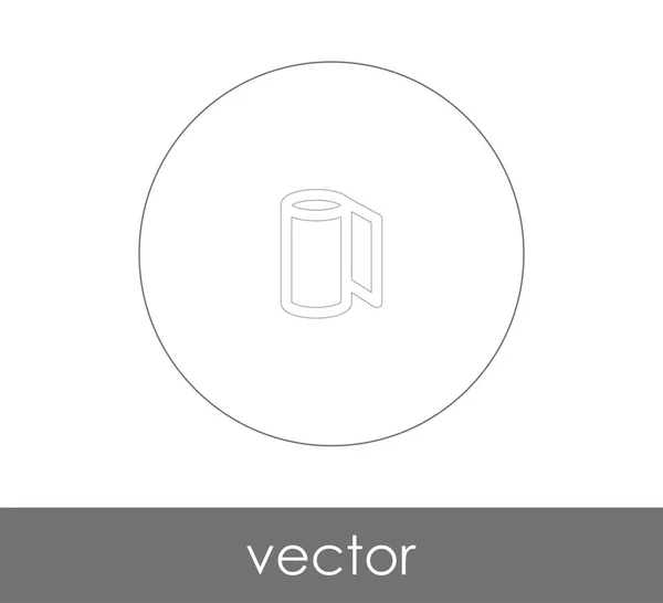 Icono Película Para Diseño Web Aplicaciones Ilustración Vectorial — Archivo Imágenes Vectoriales