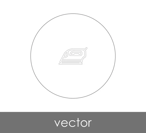 Icono Hierro Ilustración Vector Logotipo — Vector de stock