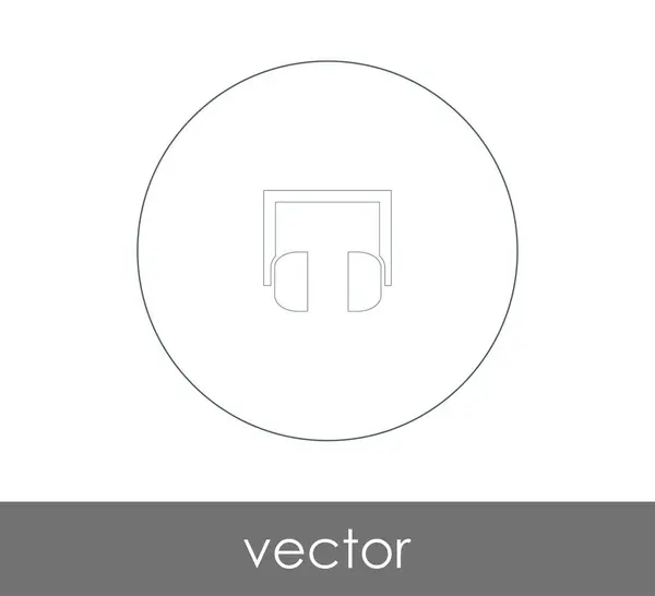 Vektor Illustration Design Des Kopfhörer Symbols — Stockvektor