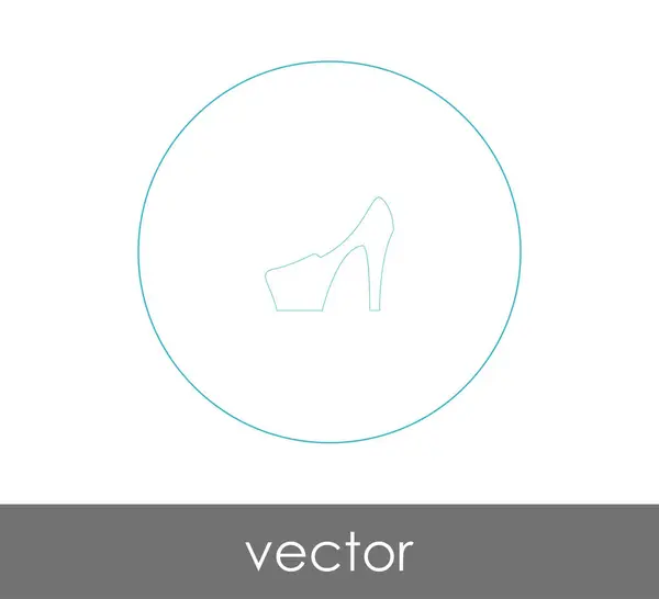 Векторная Иллюстрация Высоком Каблуке — стоковый вектор