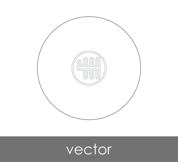 Getriebe Web Symbol Vektorabbildung — Stockvektor