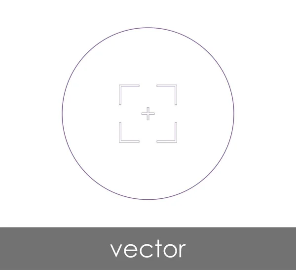 Icono de enfoque de cámara — Vector de stock