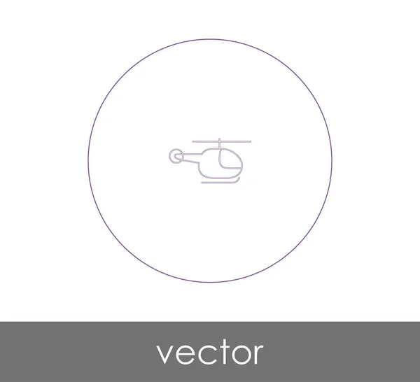 Ícone Web Helicóptero Ilustração Vetorial — Vetor de Stock