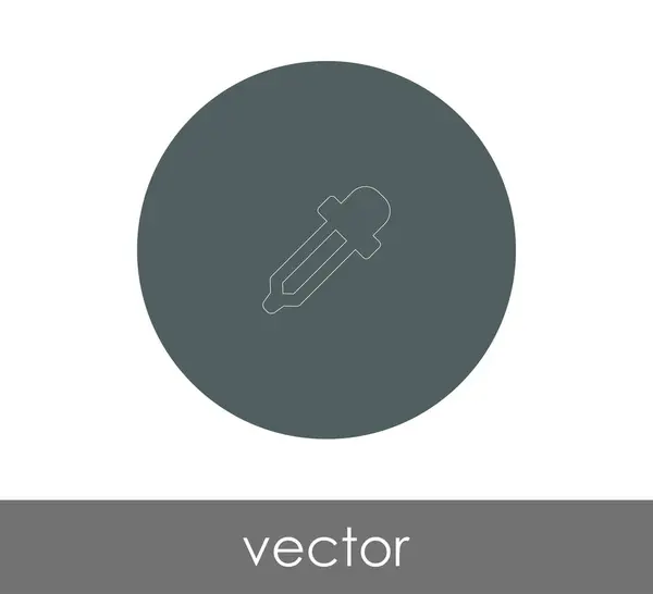 Contagocce icona web — Vettoriale Stock