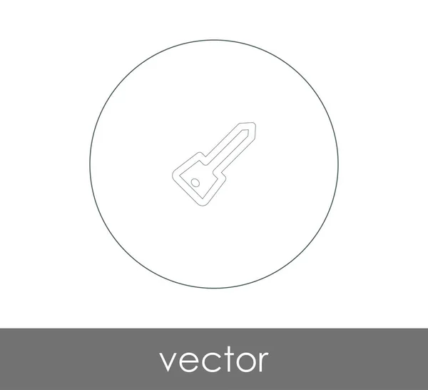 Ilustração Vetor Ícone Chave — Vetor de Stock