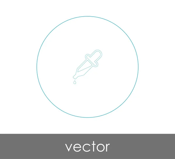 Pipette Web-Symbol — Stockvektor