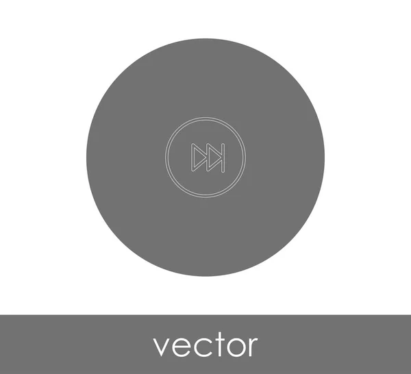 Rychle Vpřed Ikona Pro Webdesign Aplikace Vektorové Ilustrace — Stockový vektor