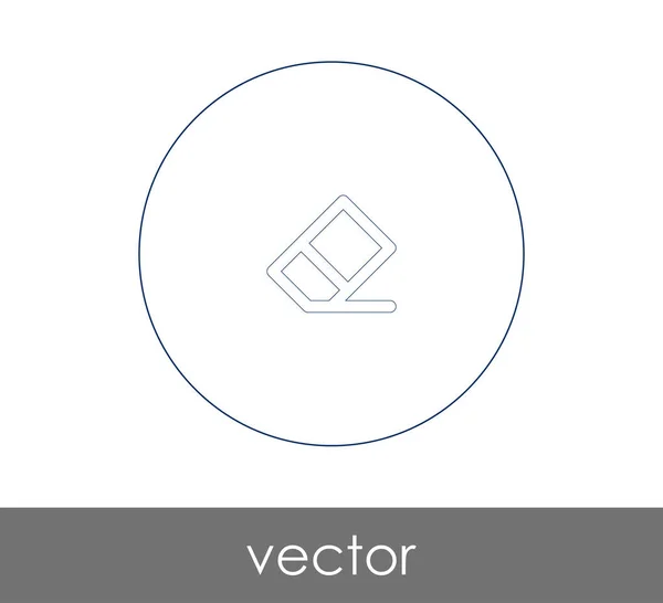 Vektor Illustration Design Von Radiergummi Symbol — Stockvektor