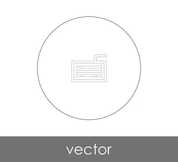 Ilustrace Vektoru Ikony Klávesnice — Stockový vektor