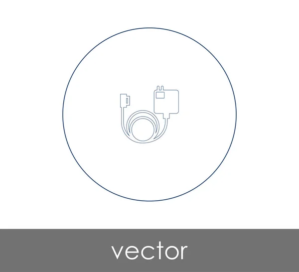 Vector Εικονογράφηση Σχεδιασμός Του Φορτιστή Εικονίδιο — Διανυσματικό Αρχείο