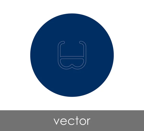 Brille Icon Vektor Illustration — Stockvektor